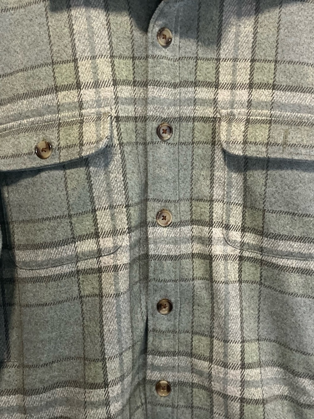Bonobos Sage Green Flannel Shaquet Mens Size Large Shirt Jacket Streetwear - Picture 4 of 7